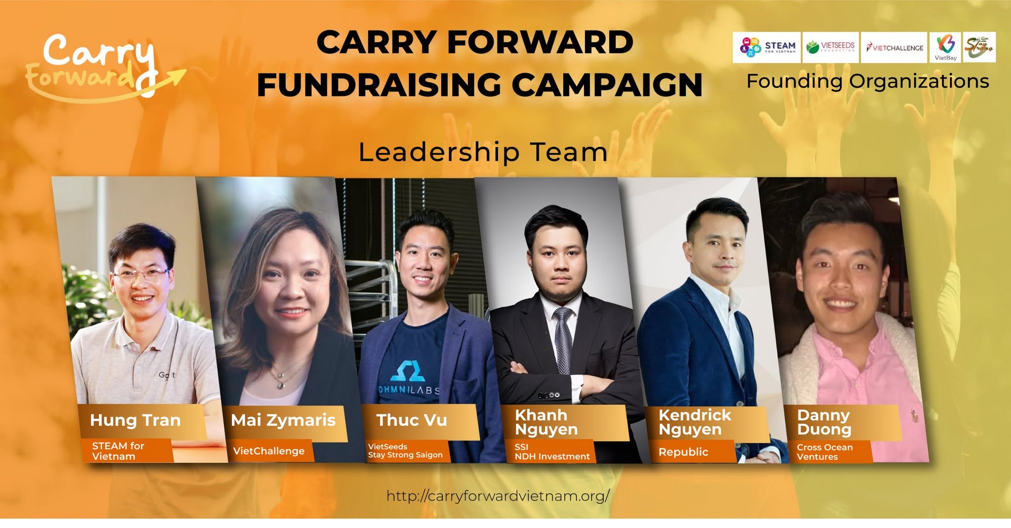 Carry Forward Fundraising Campaign — VietChallenge leadership team